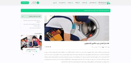 سایت آماده شرکت خدمات نظافت + رزرو نوبت